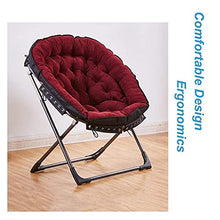 BJH Lettini Pieghevoli Lettini Prendisole Moon Chair Sedie da Campeggio Imbottite Sgabelli per Il Tempo Libero da Esterno Pieghevole Portatile