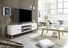 Möbel-Store24 Cervin M52244WE5 - Guardaroba in MDF impiallacciato, 85 cm, colore: Bianco opaco