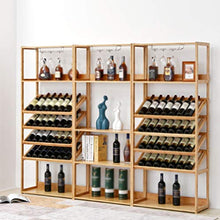 Porta bottiglie Armadietto del vino Holder stand bagagli mensole di grande capacità di stoccaggio del basamento for la famiglia della barra Piano Governo del vino in legno bottiglia di vino Scaffale C