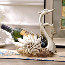 SHPEHP Cremagliera del Vino - Decorazione della cremagliera del Vino del Cigno, Mobile TV del Salone Mobile del Vino Decorazione della casa Regalo Artigianale Camera da Letto