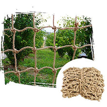 YINUO, rete da giardino, rete a rete per decorazione da parete intrecciata a mano, ideale come decorazione per scale, balcone, negozi di abbigliamento, personalizzabile, Beige-8 mm., 1x1m