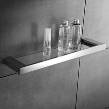 ZLININ Y-longhair Singolo strato in acciaio inox 304 vetro mensola bagno quadrato shampoo finitura stoccaggio Bagno Mensola Pendente