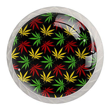 Bunte Palmblätter 4 PCS Pomelli per Porta, Pomolo per Mobile, Pomelli per Mobili con Viti, Maniglia per Armadietto, Pomelli per Porta, Pomelli per Cassetti per Porta, Armadio, Cassetto e Credenza