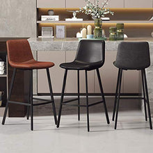 WSDSX Sedia per Sala da Pranzo, Sedia con braccioli, seggiolone, Sgabello da Cucina Sgabello da Bar con Schienale sedie Imbottite per Il Tempo Libero Cafe Gambe in Ferro Nero, 65 cm, 65 cm