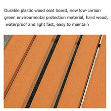 household products Panca da Giardino in Legno per Cortile Esterno, panchina da Giardino per Esterni da Giardino, Sedile Senza Braccia Anti-corrosione con Struttura in ghisa, per Veranda, Prato