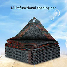 KDDEON Rete Ombreggiante Rettangolare Nero,Panno Ombreggiante Frangivista 90% -95%,Rete Telo Ombra Resistente Ai Raggi UV,con Occhielli e Cordoncino,per Serra Giardino (3x3m/9.8x9.8ft)