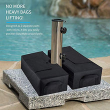 æ— Ombrellone da giardino con base per ombrellone, resistente alle intemperie, con ampia apertura per patio e spiaggia
