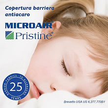 Microair Pristine Zero Coprimaterasso Barriera Antiacaro lettino cm 60x130x15