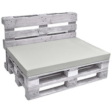 Beautissu Cuscino Seduta per divani con bancali, Eco Pure 120x80x8cm per divanetti e panche da Giardino - Grigio Chiaro