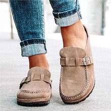 AFANG Donne Casual Comfort Pelle Scamosciata Slip on Sandali,Summer Home Office Scarpe Ufficio All'aperto Slip Slip Beach Pantofole Donna Casual Scarpa Piatta Moda Pantofole,C,43