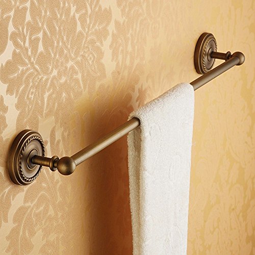 MBYW Portasciugamani Alto carico Portasciugamani da Bagno Mensola portaoggetti Portasciugamani da Bagno in Rame portasciugamani ad Asta Singola portasciugamani da Bagno Asta Appendiabiti, 70 cm