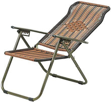 CDFC Heavy Duty Rattan Zero Gravity Sun Lounge Sedie Pieghevole Sedie reclinabili Sedie Regolabili Giardino Regolabile Patio Sedia a Sdraio