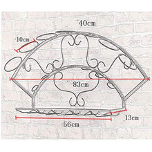 RINGLICHT F Ferro Battuto Wall Hanging Wine Rack Decorazione, Wine Rack Bottiglia, Wine Rack Rack, Decorazione Parietale Calice Rack, Mensole A Muro Hanging Sospensione Portabicchieri