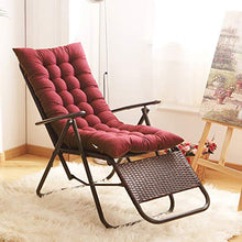 UHeng Cuscini reclinabili Sono utilizzati per per sedie reclinabili, spiaggine e poltrone Cuscino per Sedia a Sdraio (125 * 48 * 8cm, Vino Rosso)