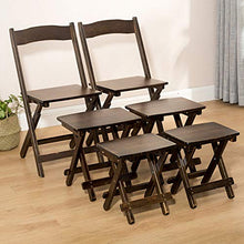 Sgabello Pieghevole Color Noce Sedia da Pesca Portatile in Legno massello per Esterni Sedia Pieghevole da casa con Schienale Semplice