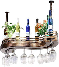 COLiJOL Stoccaggio Del Vino Stile Semplice Ferro da Appendere Portabicchieri da Vino Decorazione a Soffitto Scaffale Bar Storage (Dimensioni: 100 * 30Cm),100 * 30 cm