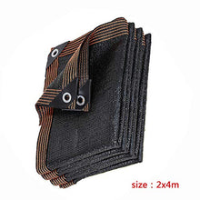 PENGDDP Telo Coprente Rete ombreggiante Telo ombreggiante Rete Tessuta Ombreggiante Tessuto Ombra Rete per schermi Privacy del Balcone (2x4m)-Nero 2x4m