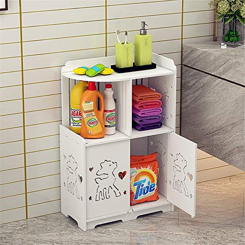 Mobiletti e armadiettiMOOD.SC Bagno Mensola igienici armadietto laterale igienici bagagli Multi-Level Bathroom Floor-Standing Paper Holder rack di stoccaggio impermeabile