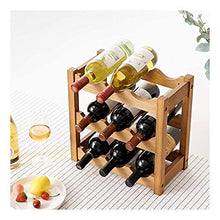 UNU_YAN Moderna semplicità Wine Rack Pieghevole in Legno Wine Rack Holder Esporre Tabella Free Standing Rustica di Legno Rack controsoffitto Decor Free Standing Wine Rack