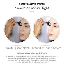 CFPPX Specchio Trucco con Luce LED, USB Ricaricabile Pieghevole Specchio Cosmetico, Makeup Mirror, Specchio da Rotazione a 360°,Rosa,Rabbit2