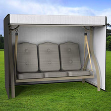 SurfMall Copertura Protettiva per Dondolo 3 Posti da Esterni Copertura per Amaca da Giardino Impermeabile in Poliestere(220 x 170 x 125 cm)