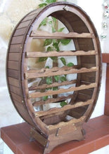 DanDiBo Scaffale Vini Botte-Vino per 24 Bottiglie verniciatura Marrone Bar Supporto Bottiglie Botte Porta Bottiglie