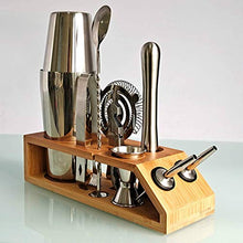 Wenzhihua Set di Miscelazione per Cocktail Agitatore da Cocktail 10 Pezzi Set in Acciaio Inox in Acciaio Inox Trapezoidale Boston Boston Shaker Bartender KitStrumento A Barre