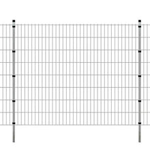 honglianghongshang Barriere e recinzioni Pannelli per recinzioni Pannello di Recinzione 2D Giardino con paletti 2008x1630 mm 8m Argento