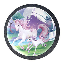 Castello di unicorno 4 PCS Pomelli per Porta, Pomolo per Mobile, Pomelli per Mobili con Viti, Maniglia per Armadietto, Pomelli per Porta, Pomelli per Cassetti per Porta, Armadio, Cassetto e Credenza