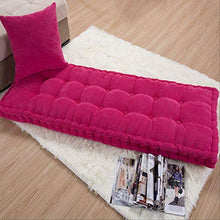 tonywu Cuscini Prendisole, Cuscino da Giardino in Cotone 2 posti Cuscino da Giardino, Panca da Giardino o Altalena 50x125 cm Rosa-7