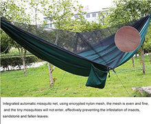 LITIANTIAN-Hammock Amaca Paracadute da Esterno Amaca Anti-zanzara Automatica apribile (Colore: Verde Militare, Misura: 290 × 140 cm)