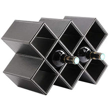 JIUJIA Portabottiglie Multi-Telaio Fai-da-Te, Portabottiglie Impilabile, Portabottiglie per 10 Bottiglie, per Espositore da Mensola da Cucina E Bar (41 * 28 * 20 Cm)