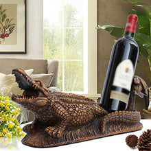 LHQ-HQ Bottiglia di Vino Wine Rack Rack Domestici creativi Wine Rack Soggiorno Coccodrillo Resina Bottle Rack personalità Wine Rack Decoration