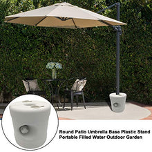 Base per ombrellone da 24,4 cm, supporto per ombrellone per esterni, resistente base rotonda anticata, porta ombrelli per giardino, portico