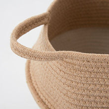 Cestini Cestini Abbigliamento Snack Giocattoli Scatola di Immagazzinaggio Cestino Cestino Intrecciato A Mano Linea Cotone Camera da Letto Cucina Cucina TG,34 * 28Cm