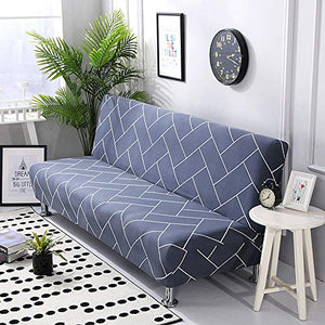 Festnight Copridivano Senza braccioli Fodera per Divano Letto Elasticizzata Fodera per Divano Letto Pieghevole Completamente Elastica Senza braccioli Antiscivolo per Divano a Due/Tre posti