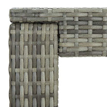 FAMIROSA Tavolo da Bar da Giardino Grigio 60,5x60,5x110,5 cm Polyrattan