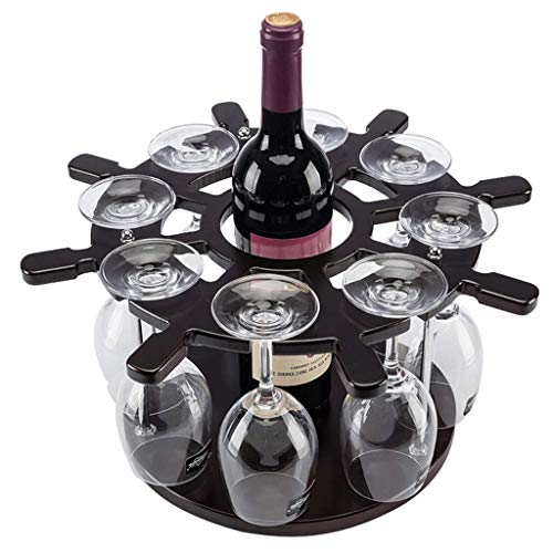 KELITINAus Timone in Legno Wine Rack Vitivinicolo Europeo Creativo Del Supporto Della Cremagliera Bar Calice Della Decorazione Della Casa Di Vetro Di Vino Rack Di Stoccaggio Rack