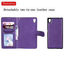 Bear Village Cover Sony Xperia Z5, Custodia Premium Flip Custodia per Sony Xperia Z5, Custodia con Porta Carte e Chiusura Magnetica, Viola