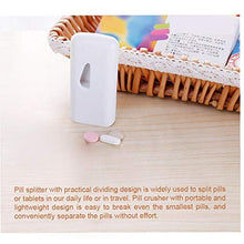 Odoukey Pillola Splitter Pill Press Crusher divisore Tablet divisore Dispenser Box Fisso Portatile Leggero Bianco per la Corsa