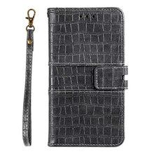 Miagon Coccodrillo Portafoglio Cover per Samsung Galaxy S21,Pu Pelle Flip Custodia Caso con Kickstand Slot Schede Chiusura Magnetica,Grigio