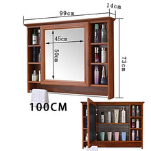 NINAINAI Mirror Cabinet Cabinet di Medicina della Fibra di Carbonio di Alta qualità con armadietto dello stoccaggio dello Specchio dello Specchio per Il Bagno Bathroom Furniture