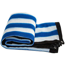 Telo Ombreggiante, Tessuto for ombrellone con Gommini, reticolato in Tessuto for ombrellone all'85% for Copertura pergolato - Striscia Bianca Blu (Size : 2m x 8m)