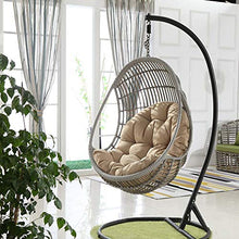 Cuscino per sedia a dondolo sospeso, antiscivolo, imbottitura impermeabile per sedia da giardino, 90 x 120 cm