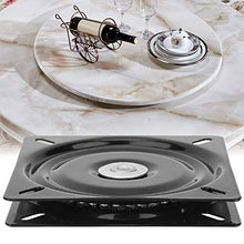 Lantro JS Giradischi Universale Rinforzato per Tavolo da Pranzo in Ferro Nero a 360 Gradi, Sedile Girevole, Resistente per Sedia con Sgabello da Bar(6 Inches-Full Beads Thick)