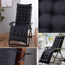 Materassino per Sdraio Casa 130 CM, Cuscini Lounge Chair Cuscino Imbottito per Sedia A Sdraio Cuscino Panca per Poltrona Sdraio Relax da Casa E Giardino (Senza Chair) (155 * 48 * 8 Cm, Nero)