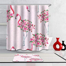 LIYAN Combinazione Bagno. Immagini Chiare E Colori Vivaci Rendono Il Tuo Bagno Pieno di Vita. Accessori da Bagno. Fenicottero. Rosa.