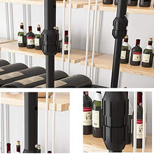 JHGJBJ Appeso cremagliera del Vino del Metallo, Supporto di Vetro di Vino 30-60cm Regolabile in Altezza Ferro Appeso con Serbatoio Bottiglia (Size : 120x30cm)