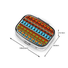 Scatola quadrata per pillole medicinali illustrazioni africane clip art moda pillola organizzatore viaggio pillole dispenser per vitamine integratori