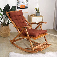 eewopjkj Cuscino per Lettino Supporto per Schienale Alto Addensare Cuscino per Sedia Relax Extra-Large Cuscino reclinabile Cuscini per Sedia a Dondolo Cuscini da Giardino-Marrone 40x110 cm